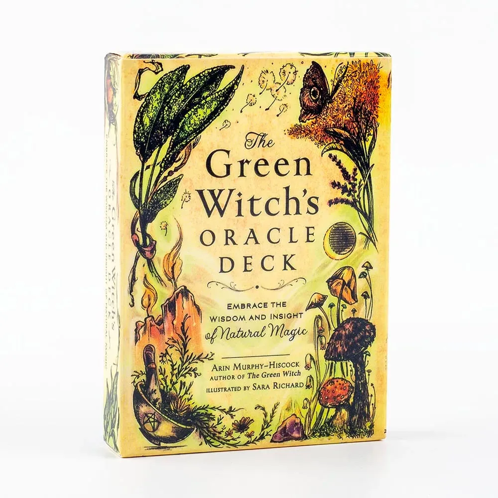 The Green Witch's Oracle Deck 50Pcs Divination Fate Tarot Oracle Cards Party Entertainment Board Game Cards 10.3*7.3cm TK119K