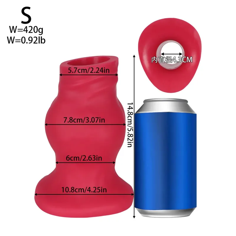 Hollow Huge Anal Butt Plug Adult Sex Toys Suction Cup Big Butt Plug For Male gay Big Anal Butt Plug Dilator Training Dialation — image 11