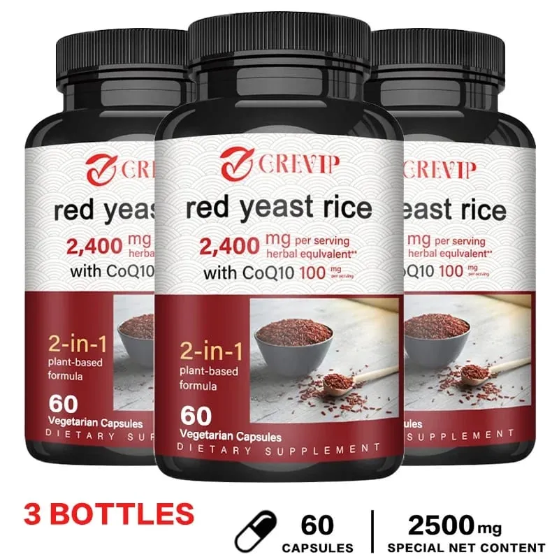 Red Yeast Rice 2400mg - Cholesterol Supplement Supports Overall Health Promotes Heart and Immune Health Antioxidant — image 10