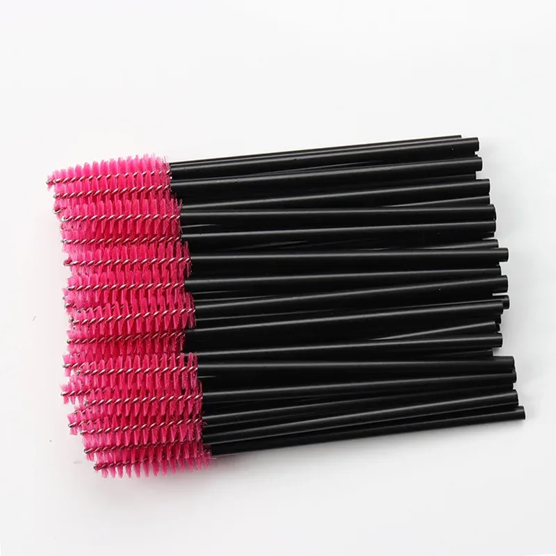 100pc Disposable Eyelash Brush Hollow Eyebrow Comb Lash Extension Makeup Brushes Mascara Stick Applicator Microbrush Beauty Tool — image 13