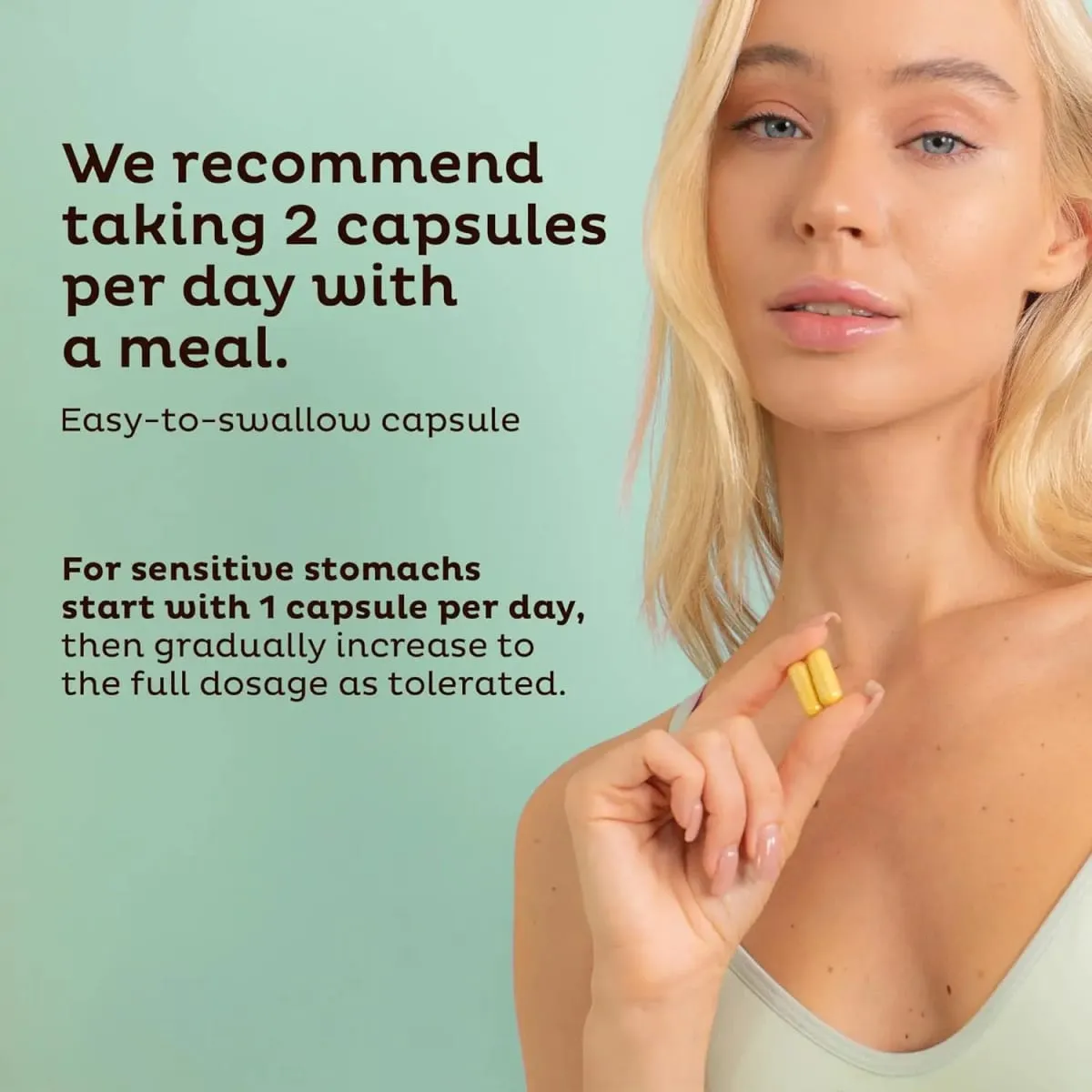 Gut health relief supplement supports leaky gut and digestive system relieves constipation bloating and gas 60 capsules — image 4