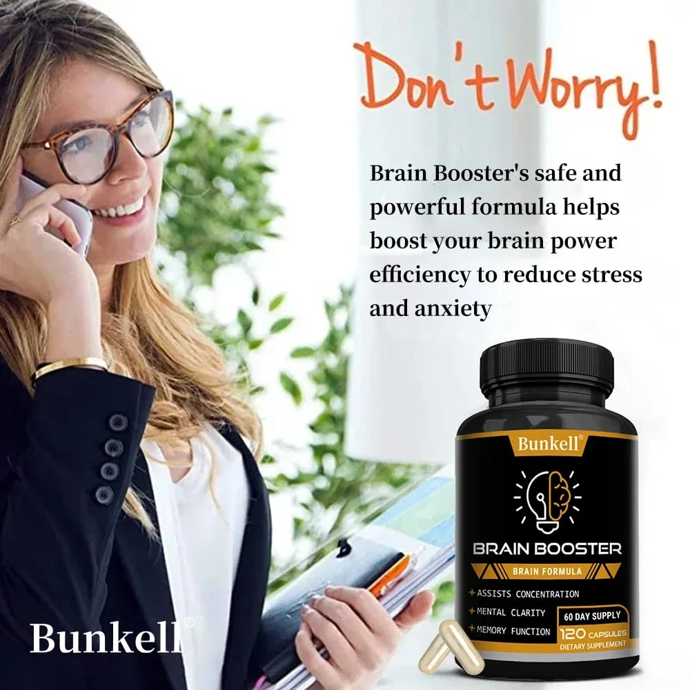 Brain Health Supplement - with Ginkgo Biloba Vitamin B12 Help Improve Cognitive Function and Memory Protect Nerve Cells — image 6