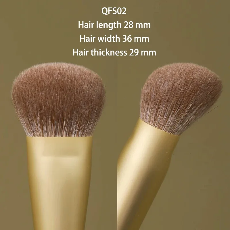 Weasel Goat Hair Foundation Liquid Blush Brush Professional Hand Crafted Makeup Brushes 1PC Short Rosewood Handle Make Up Brush
