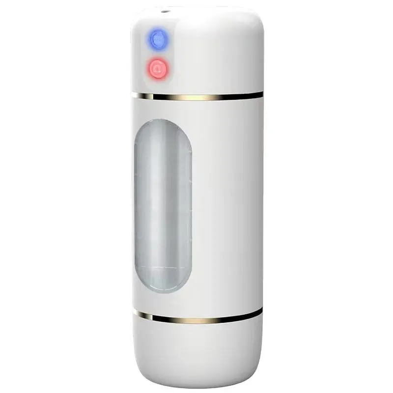 New Automatic Male Realistic Double Penetration Channel Vibration Deep Throat Vagina Heating Voice Pocket Cat Adult Sex Toy