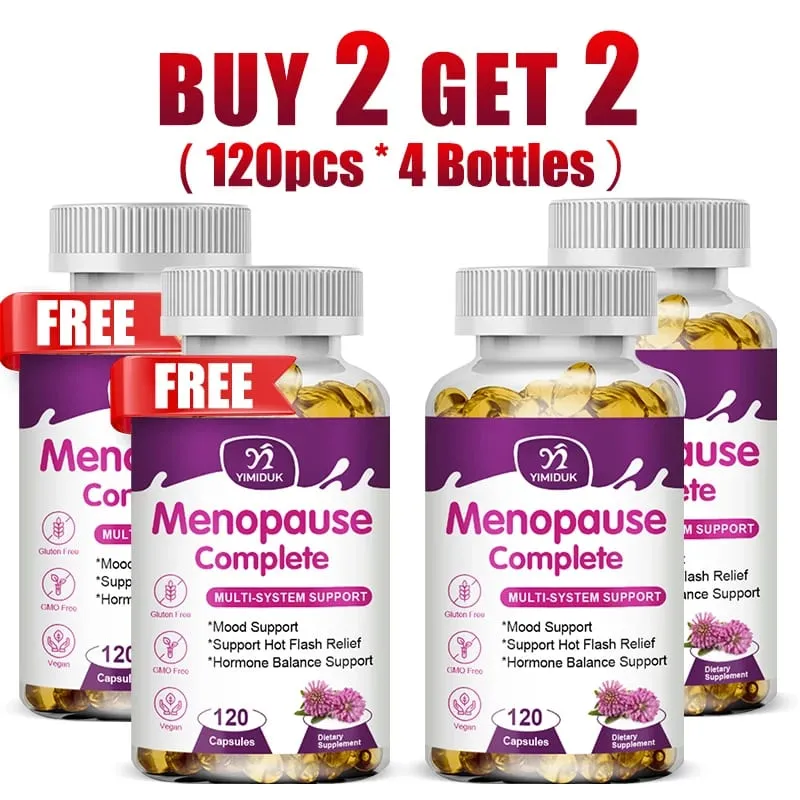 Buy 1 Get 1 Free! Menopause Complete Supplement for Hot Flash Relief Hormone Balance & Mood Soothes Joint Discomfort Vegan — image 8