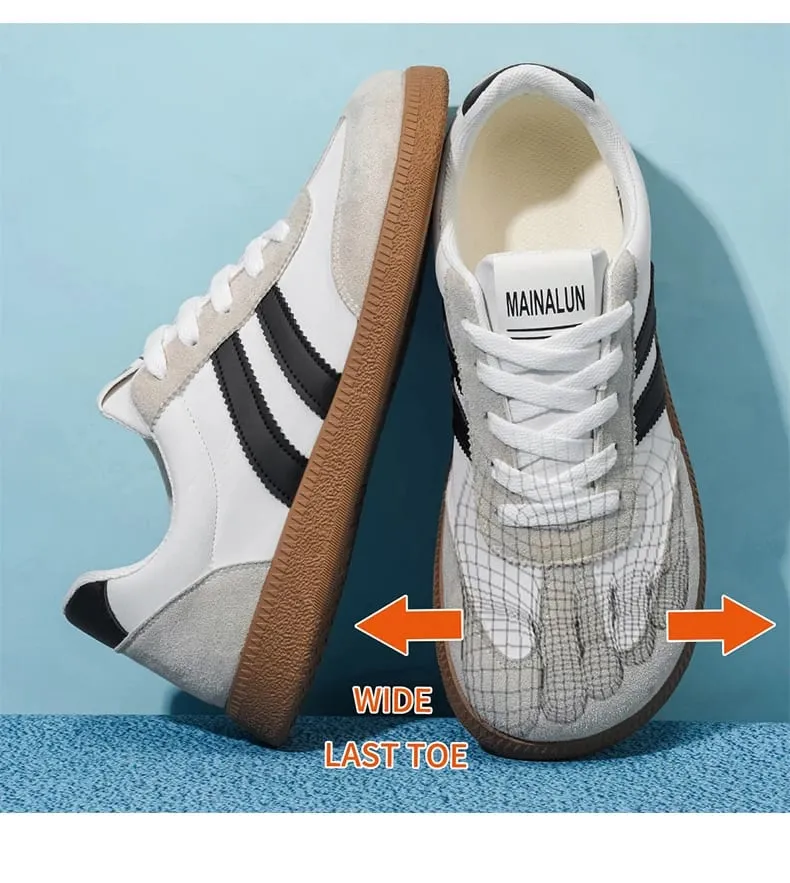 Men's Wide Width Sneakers - Large Size PU Upper & PVC Sole Low-Top Shoes Suitable for Indoor/Outdoor Work Travel Ca — image 8