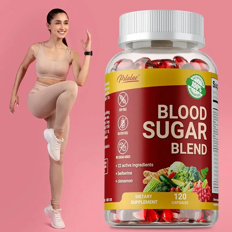 Blood Sugar Blend Capsules - Balanced Blood Sugar Metabolism Improves Hypoglycemia Increases Energy Improves Vitality — image 1