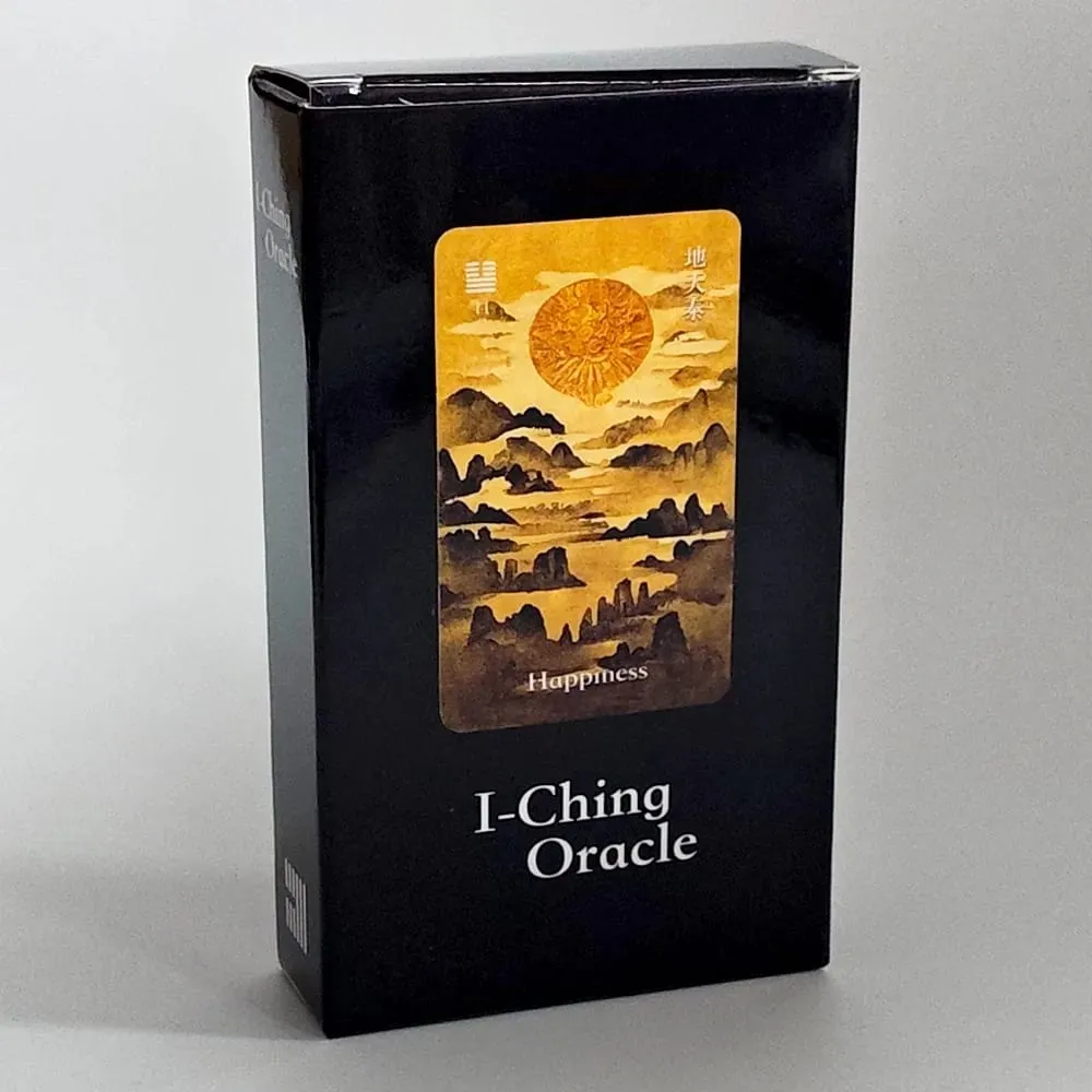 64Cards I-Ching Oracle Deck Traditional Ink Art Style Chinese Divination Tool for Spiritual Guidance and Meditation 10.3*6cm — image 5