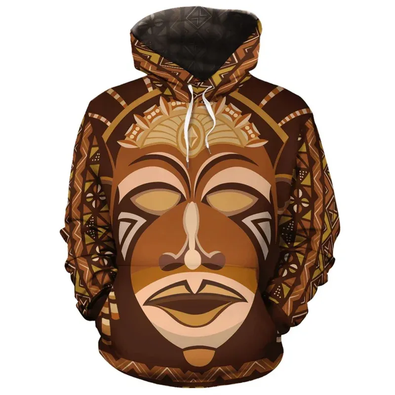 African Ethnic Tribes Unique Graphic Hoodie For Men Ethnic Printed Clothing Hooded Coat Loose Harajuku Street Vintage Hoodies — image 14