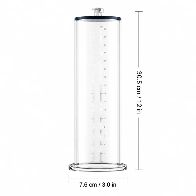 Manual Acrylic Penis Pump for Men with Pressure Gauge Clear Cylinders Vacuum Enlargement Masturbation Trainer Adult Sex Toy Set — image 23