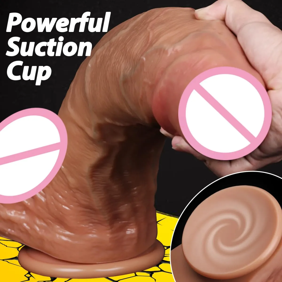 Super Big Soft Dildo Realistic Penis Double-layer Silicone Sex Toy Female Masturbator Suction Cup Dildos for Women Men Cock Gode — image 4