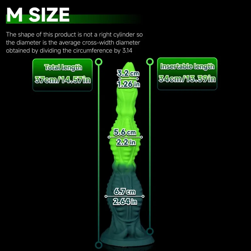 Oieffur Huge Alien Tentacle Butt Plug Fantasy Anal Dildo Rear Stimulator Adult Sex Toy Waterproof Silicone Strong suction cup — image 8