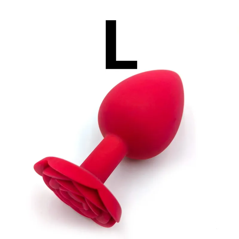 Soft Silicone Rose Flower Anal Plug Beginner To Expert 3 Sizes Butt Plug Anus Trainer Dildos Adule Sex Toys For Couple Women Men — image 9