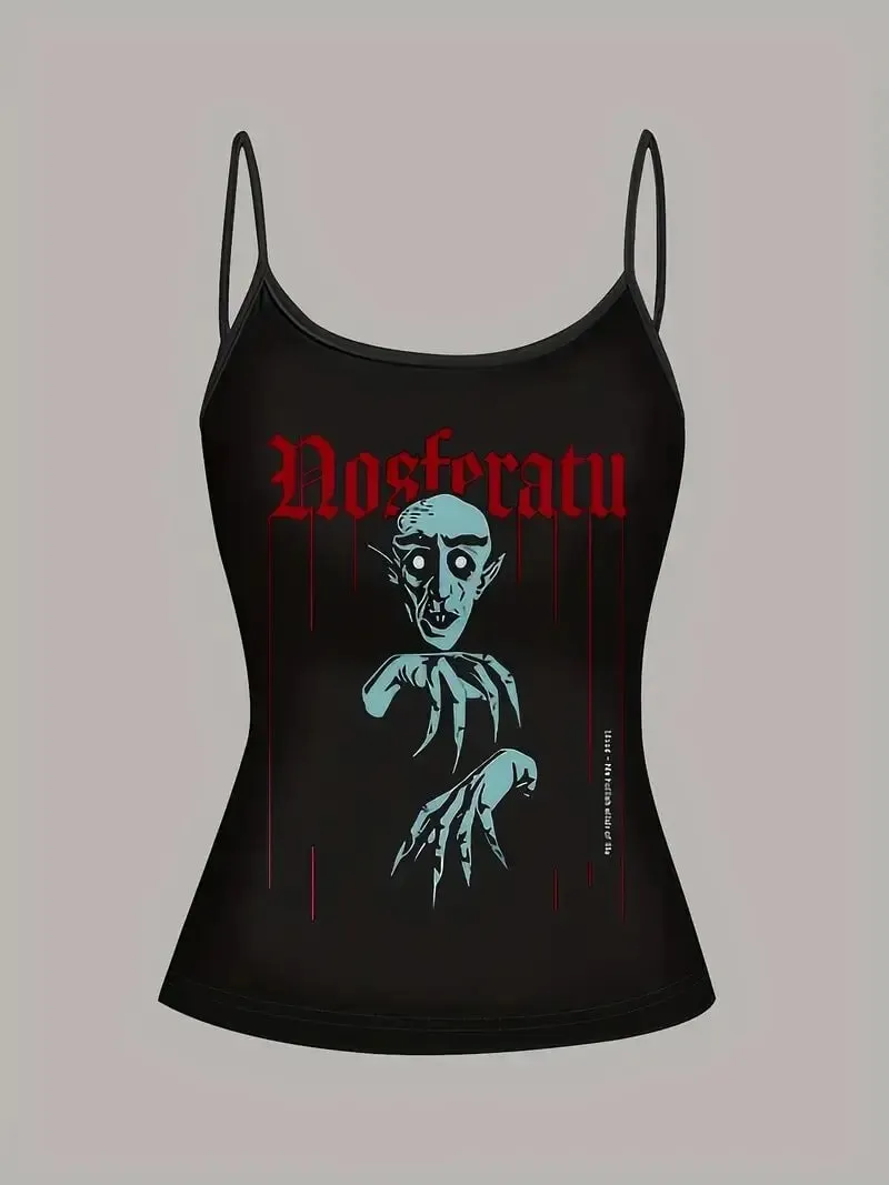 System Of A Down Hand Print Women Crop Cami Top Y2K Rock Band Slim Fit Spaghetti Strap Sleeveless Vintage Grunge Tank Top — image 8