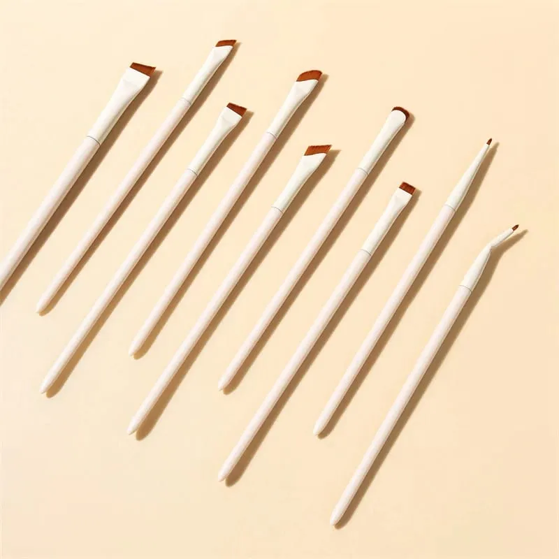 3/7/9 Makeup Brushes Set Blade Eyeliner Brush Eyebrow Brushes Portable Fine Oblique Head Eye Liner Eyebrow Brush Makeup Tool — image 5