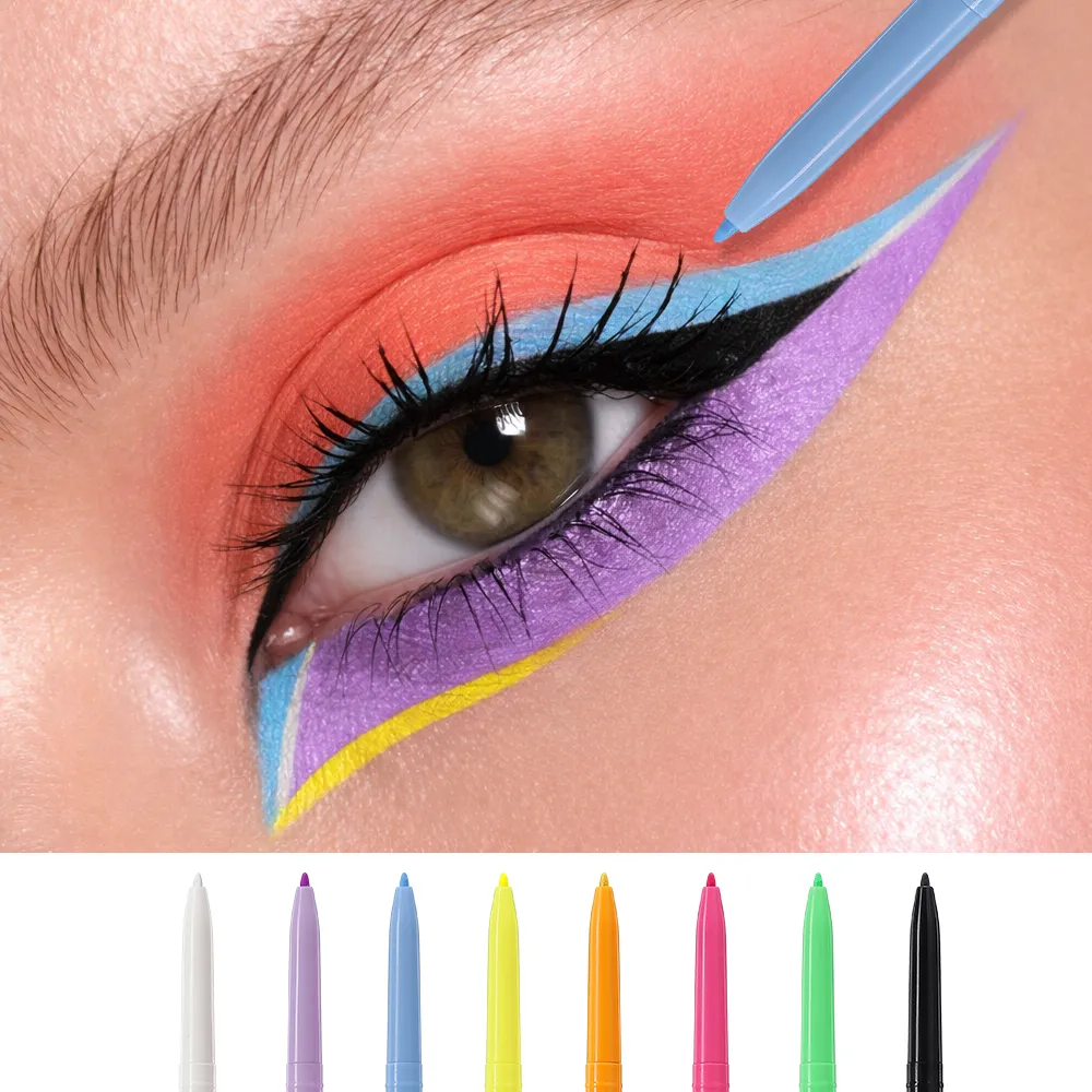 1PC White Matte Eyeliner Gel Pen Long Lasting Waterproof Eye Liner Pencil Mabilis na pagkatuyo Hindi-smudge Eye Makeup para sa mga Babaeng Cosmetics — image 4