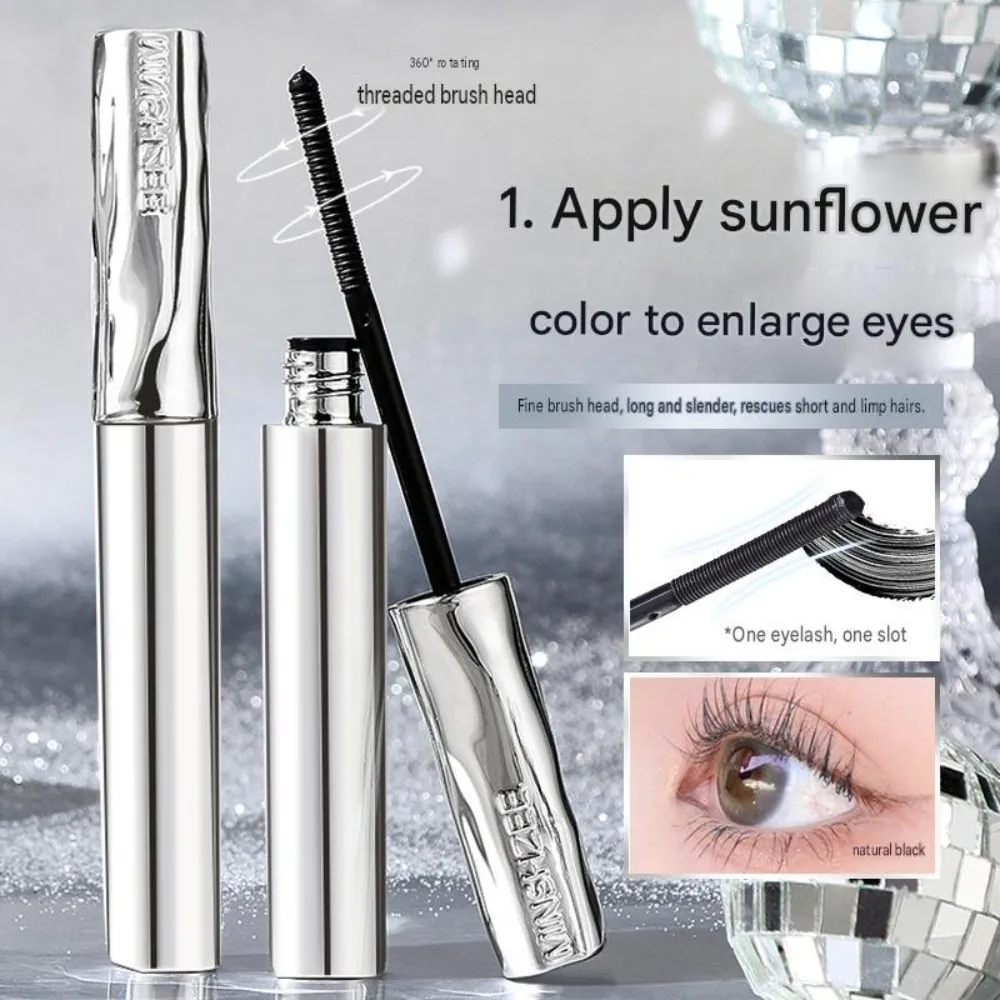 Steel Tube Mascara-Special Spiral Brush Waterproof LongLasting Silk Fiber Mascara keep Each Eyelash Curled for aLong Time Makeup — image 5
