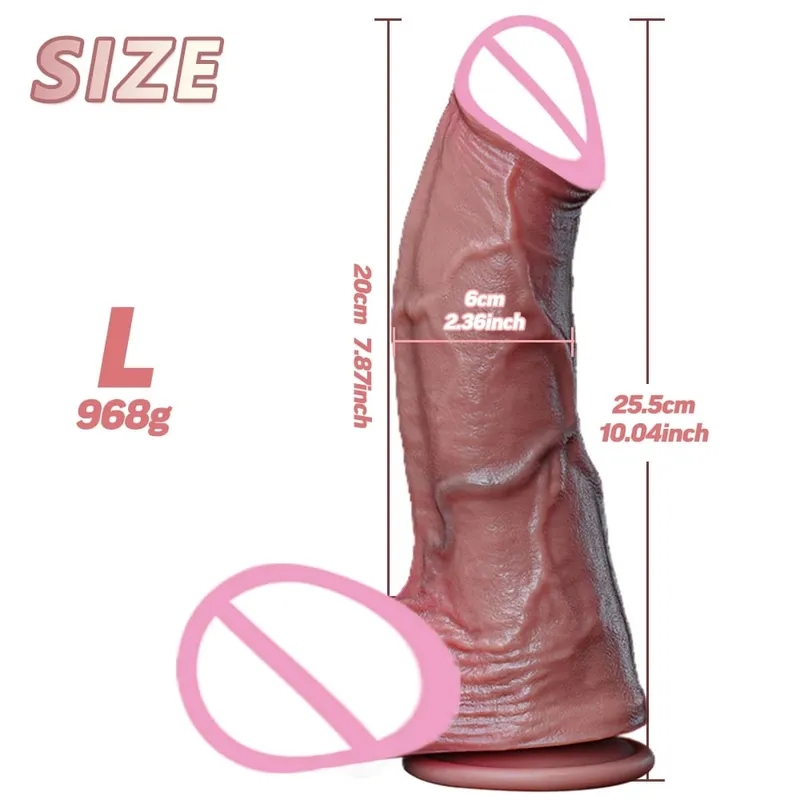 Gros gode réaliste doux XXL, porno énorme et épais, faux pénis, Double bite en Silicone, femme et homme, Masturbation, ventouse, jouets sexuels anaux — image 12