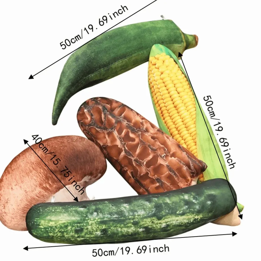 Soft Plush Vegetable Plush Pillow Simulation Cozy Vegetable Stuffed Toy Cartoon Cute Realistic Details Veggie Plush Doll — image 7
