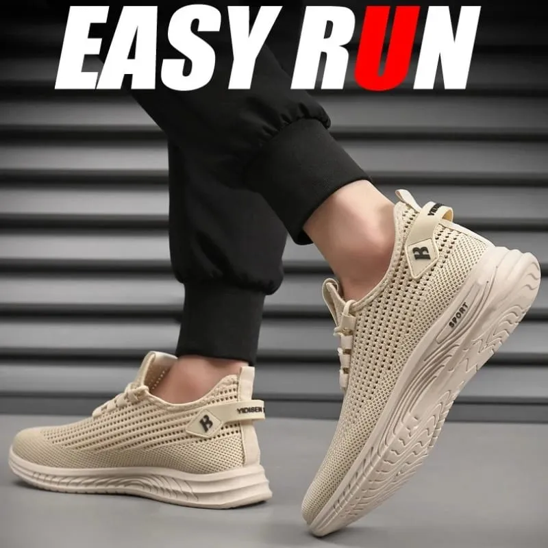 Lightweight Mesh Knit Trainers Men Soft Cushion Sole Daily Walking Sneakers Non Slip Breathable Outdoor Gym Running Footwear — image 5