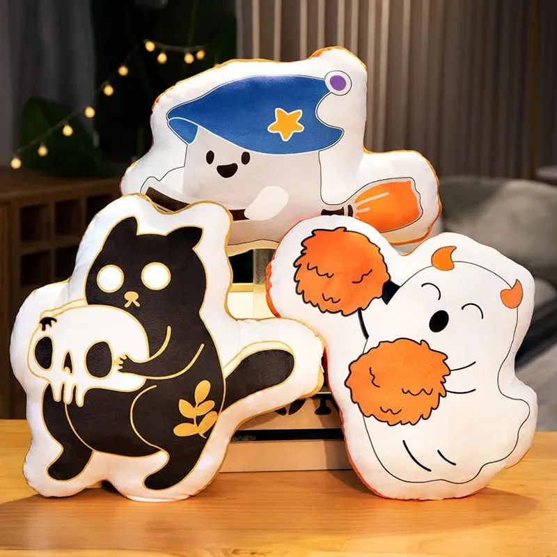 Halloween Ghost Pumpkin Pillow 35‑40cm Soft Stuffed Plush Cushion for Home Decor and Party — image 3