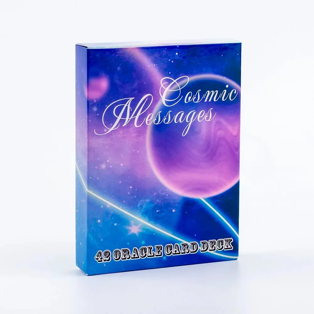 42 Oracle Card Deck Cosmic Messages Divination Inspirational Board Playing Games English Version 10.3x7.3cm — image 2