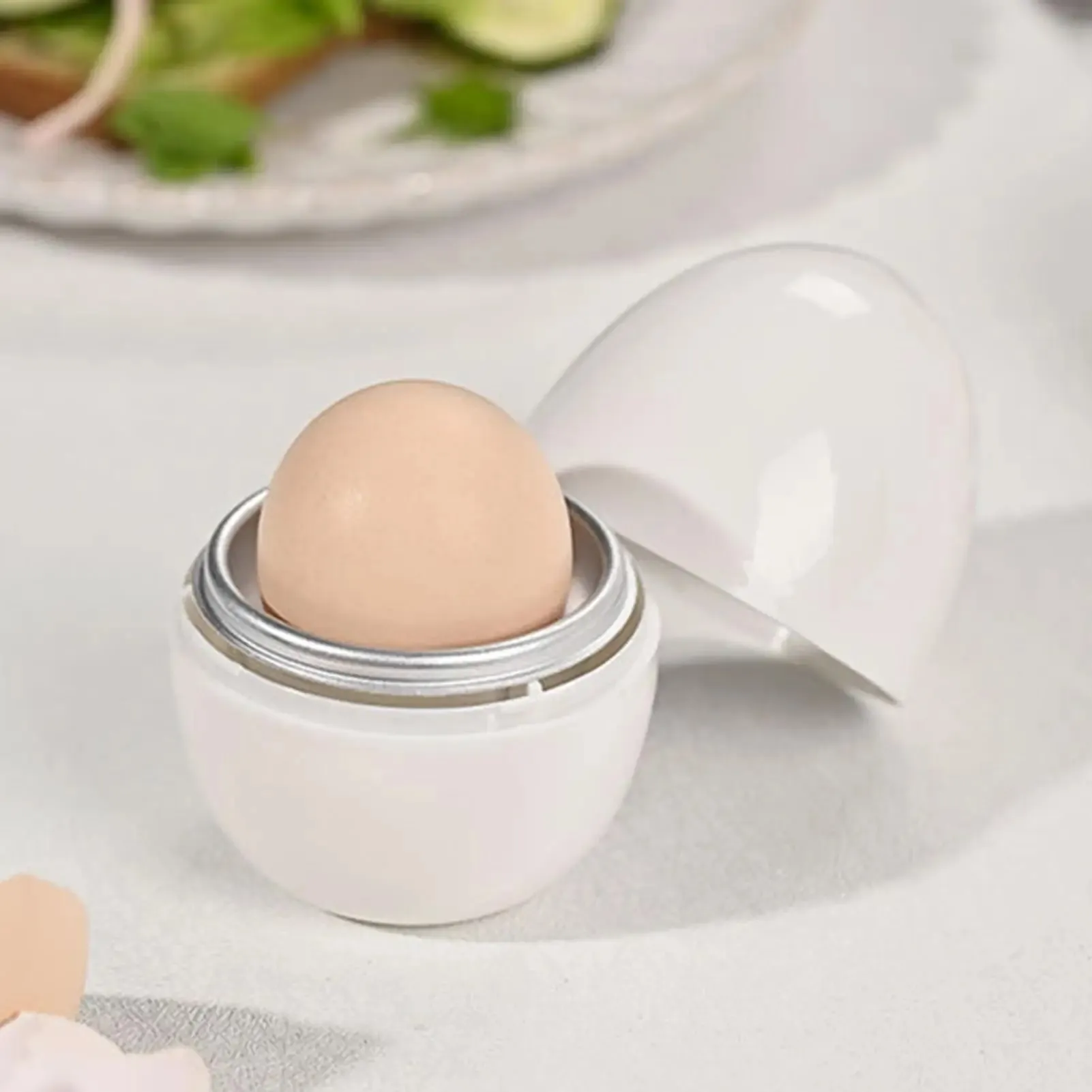 Microwave Egg Steamer Boiled Egg Poachers with Lid Egg Steamer for Hard Soft Boiled Eggs Kitchen Gadgets for Quick Egg Boiling