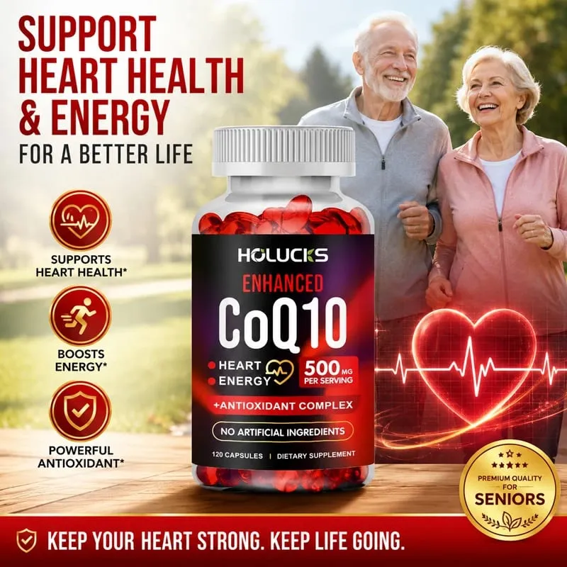 Yimiduk Premium CoQ10 500mg Supplement for Heart Function Fertility & Overall Cellular Vitality Skin Health & Immune Defense — image 5