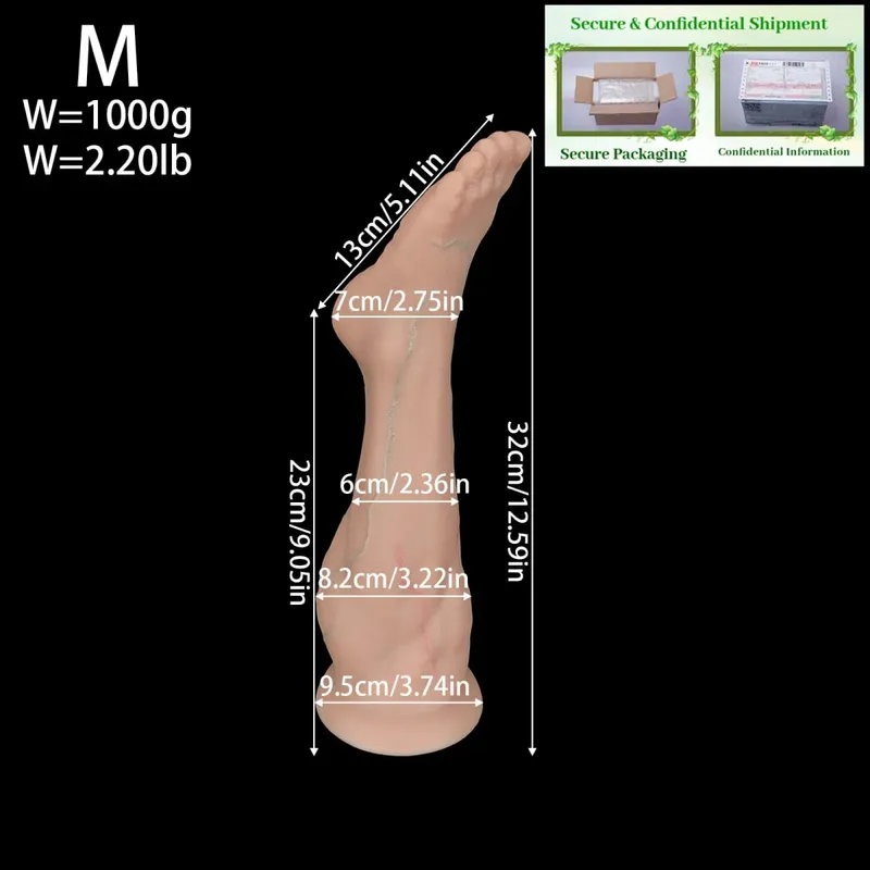 Huge Foot Fist Anal Plug Dildo BDSM Anal Plug Butt Plug Dilator Expander Huge Butt Anal Training Adult Sex Toy For Women Men 1