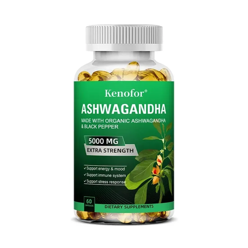 Organic Ashwagandha Extract Capsule Ashwagandha Supplement Help Stress Focus Brain Energy Support Sleep Health — image 8