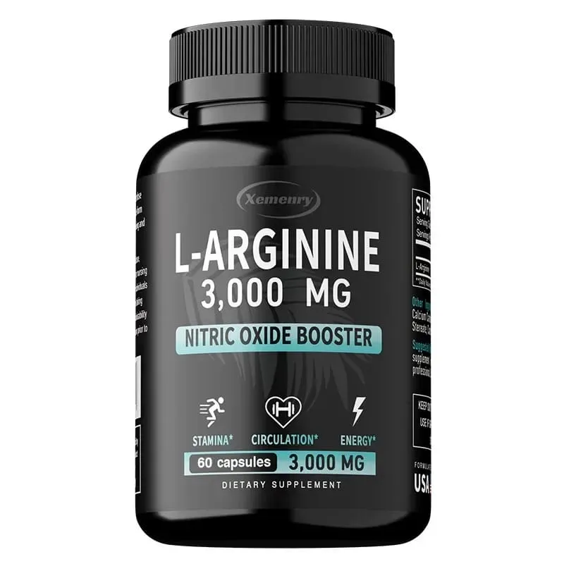 L-Arginine Capsules Supplement - for Energy Strength and Endurance Support During Exercise | Muscle Mass Non-Gmo — image 8