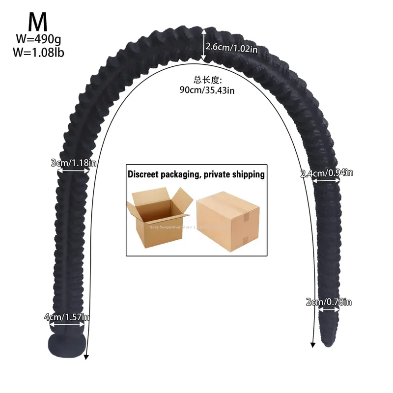 1M Super Long Silicone Anal Plug Dildos Prostate Massage Anus Dilator Large Anal Whip Deep ButtPlug Adult Sex Toys for Men Woman — image 14