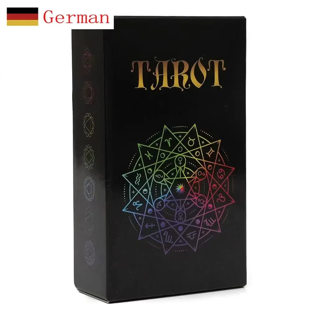 Deutsch Tarot Cards German Tarot Deck Playing Games Fate Divination Game Board Game with Paper instruction Family Party Game