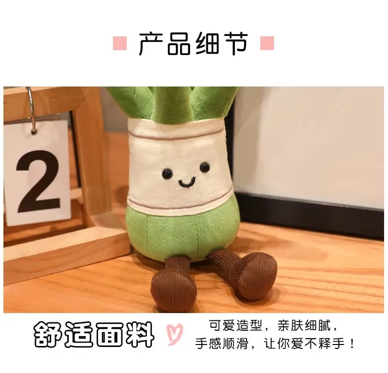 Stuffed Humanoid Vegetable Plush Pillow Smiling Corn Carrot Asparagus Doll with Legs Decor Prop Gift — image 10