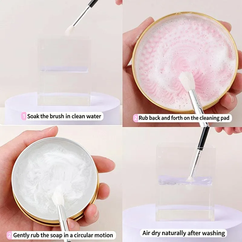 New Multipurpose Cleaning Soap For Makeup Brushes And Other Cosmetic Tools Suitable For Various Powder Puffs Brushes