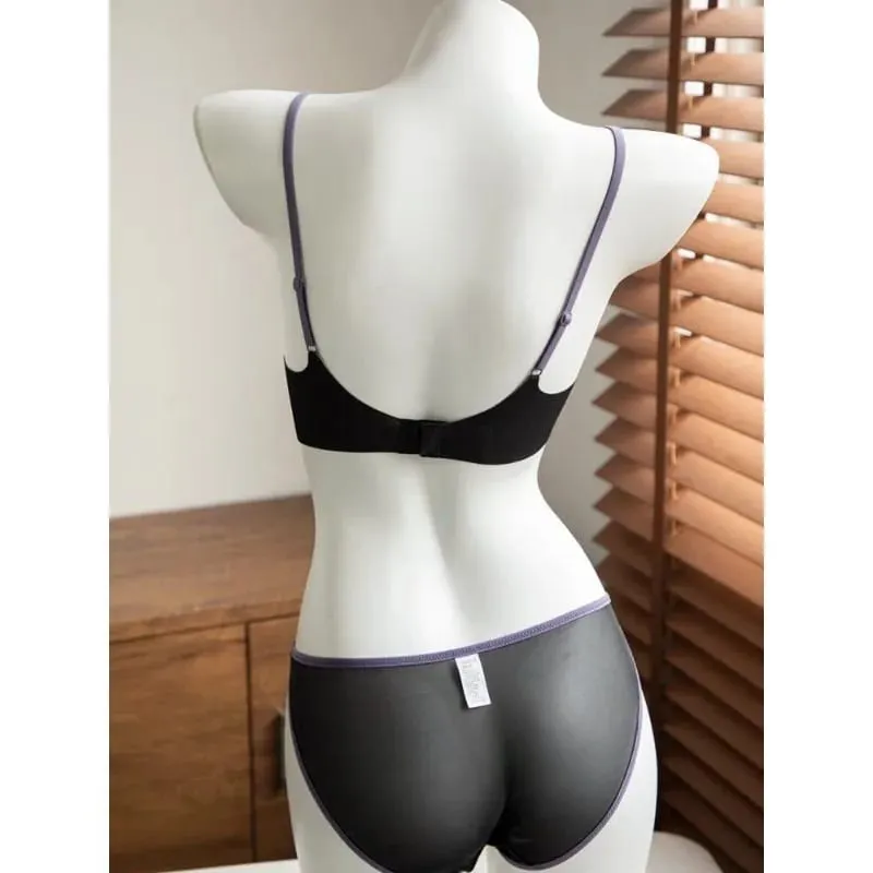 French Lace Bra Women Wireless Unlined Sheer See Through Sexy Demi Cup Lightweight Comfort Summer Lingerie Set Small Bust S-XL — image 5