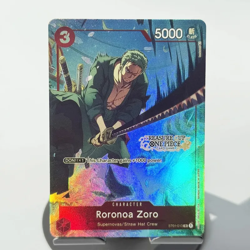 One Piece Roronoa Zoro Series Set Championship Treasure Cup Promo Anime Collectibles DIY Replica Cards Texture Card — image 6