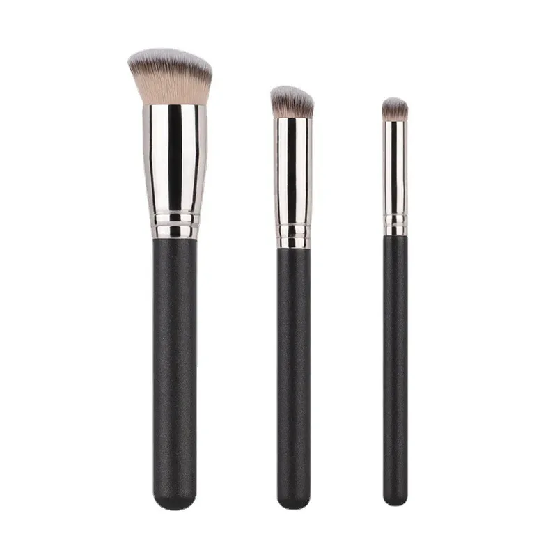 3pcs Angled Foundation Makeup Brush Set Professional Makeup Brushes for Liquid Foundation Cream BB Concealer Women Beauty Tools — image 10