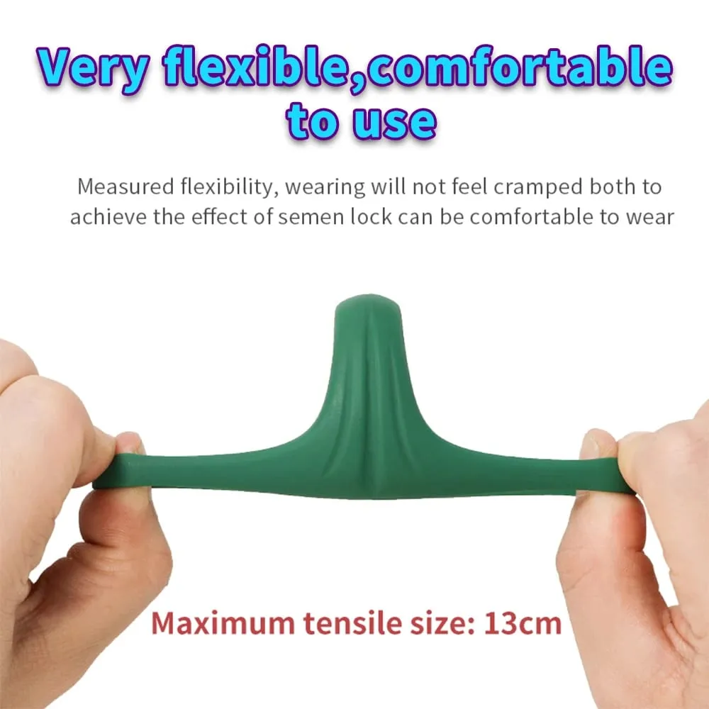 Men Penis Ring Silicone Cock Rings Male Lock Ejaculation Scrotal Ball Stretcher anillo hombre Cockring Sex Toys For Men — image 3