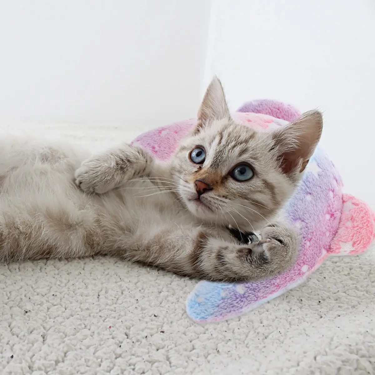 U-Shaped Pet Comfort Pillow for Small Dogs Cats Kitten Calming Sleep Neck Support Indoor Animal Body Relaxation Cushion — image 2
