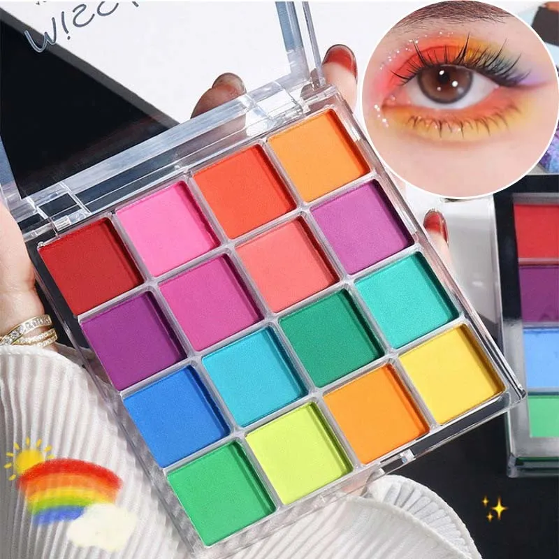 16-Grid Christmas Color Eye Shadow Palette Waterproof Long Lasting Matte Colorful High Pigmented Eyeshadow Eyes Makeup Cosmetics — image 2