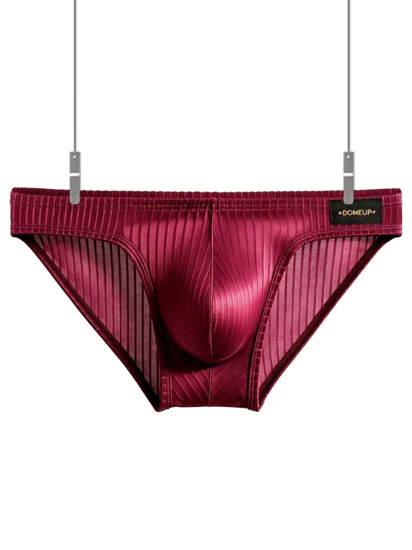 Men's Underwear Ribbed Texture Mens Brief Nylon Elastane Underpants Lightweight Thin Comfortable Male Triangle Underwear M‑XXL — image 9