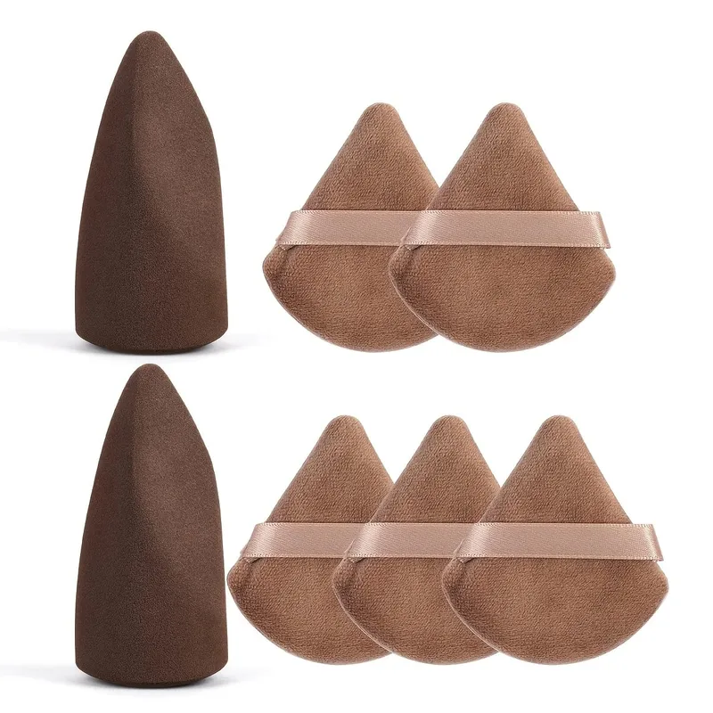 7PCS Professional Makeup Sponge Puff Set Multi-Faceted Blending Applicators Soft Skin-Friendly Face Tools — image 8