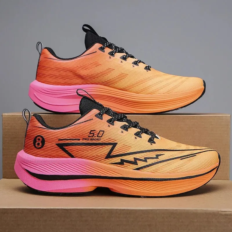 Brand Men's Carbon Plate Running Shoes Soft Cushion Shock Absorbing Sports Shoes Unisex Sneakers Light Anti-Slip Training Shoes — image 11