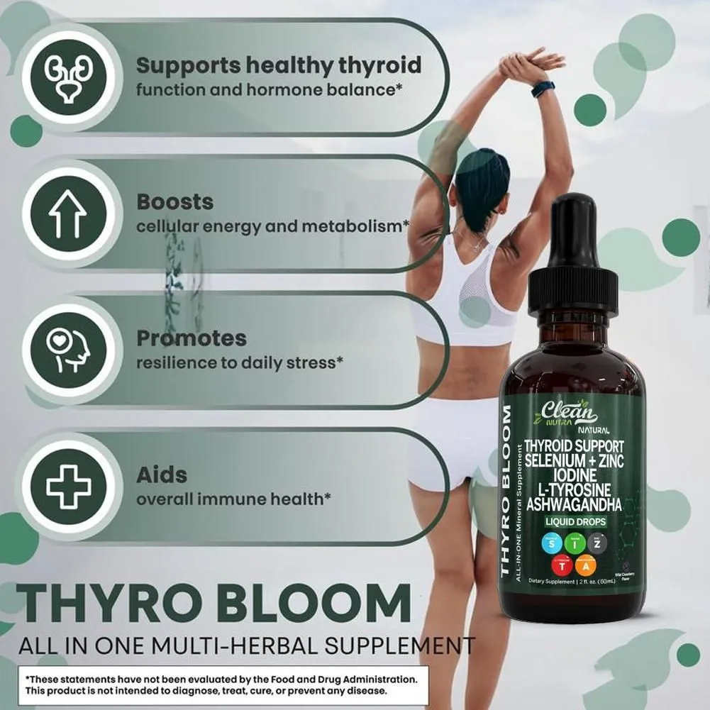 60ml Supplement Liquid Drops Vitamin B3&D12 Selenum Zinc Iodine L-tyrosine Ashwagandha Daily Supplment Bladderwarack Extract — image 6