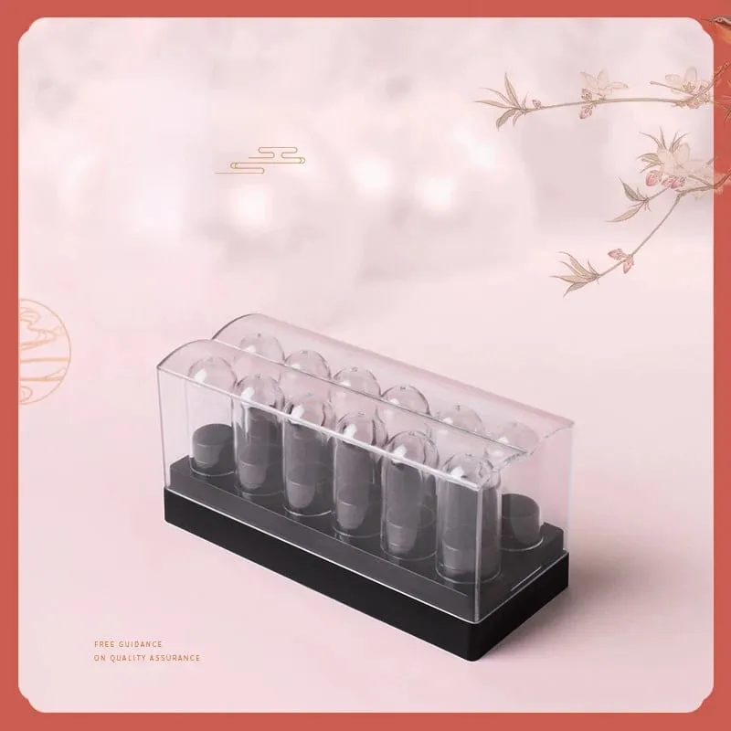 Diy Bahan Gincu Buatan Tangan Acuan Contoh Aluminium 12 lubang Buatan sendiri 9.3mm Tiub Sampel Kecil Gincu Set Tiub Kosong — image 7