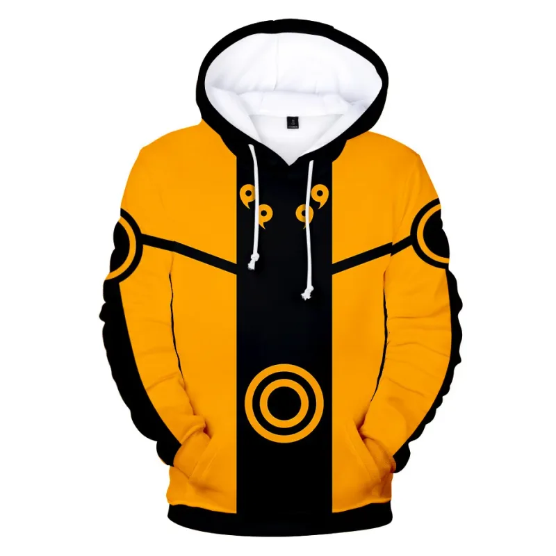 Bandai Naruto 3D Anime Hoodie – Men's Streetwear Cosplay Harajuku & Y2K Style – Trendy & Comfortable — image 8