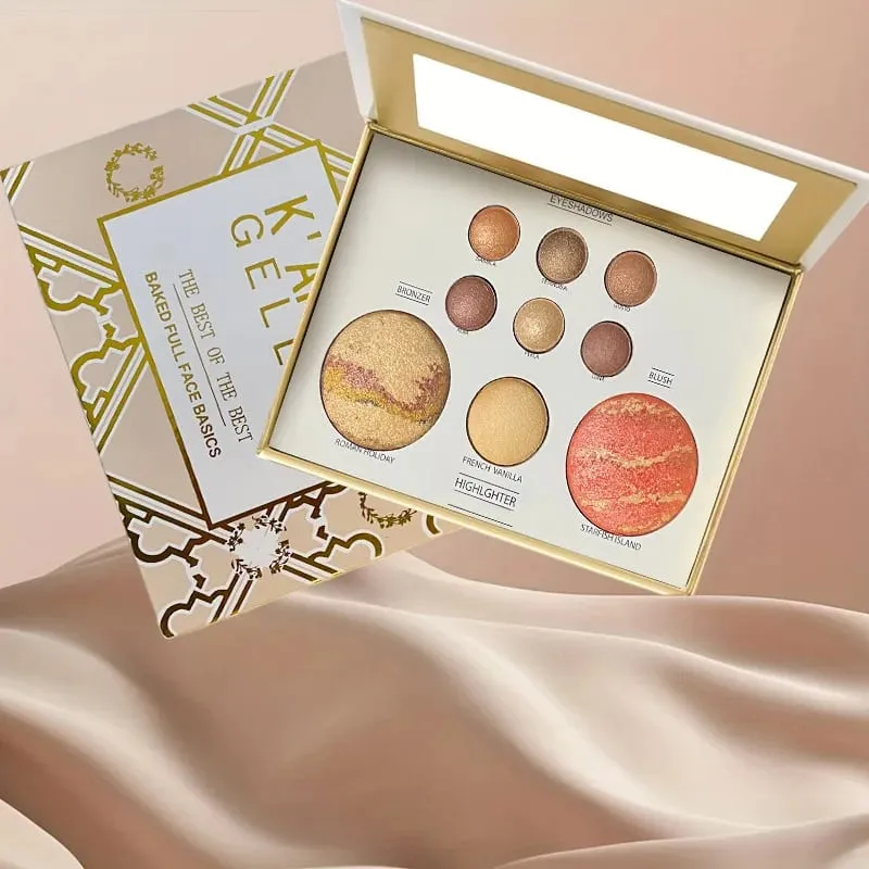 Tuscan Dreams Holiday Baked Starter Kit (4 шт.) — тональная палитра для макияжа для всего лица с кистями ограниченного выпуска