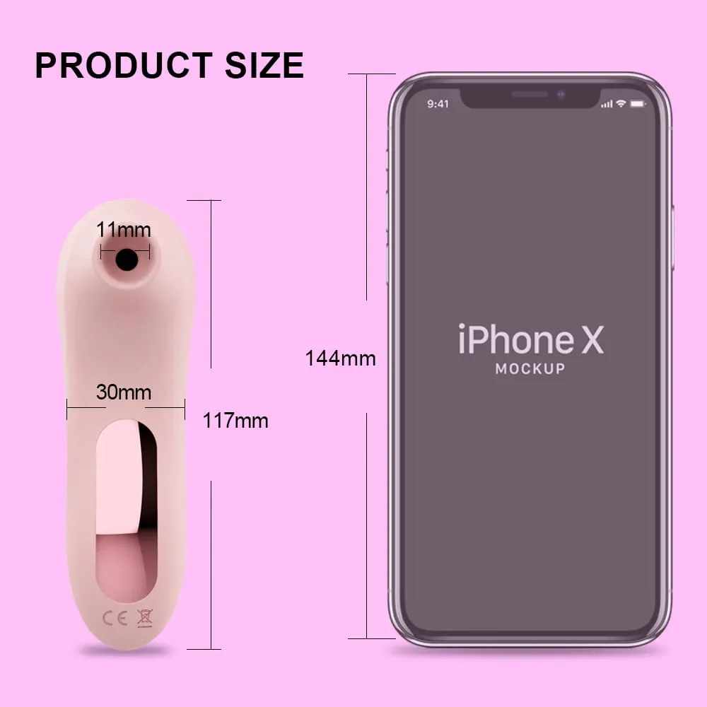 Powerful Clit Sucker Vacuum Vibrator Clitoris Sucking Nipple Sucking Tongue Vibrating Oral Licking Sex Toys for Adult Women — image 7