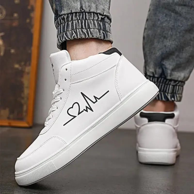 Sneakers Man Vulcanized Sneakers Male Comfortable High Top Shoes Light Men Autumn Spring 2025 Fashion Mens Shoes Vulcanize Shoes — image 3